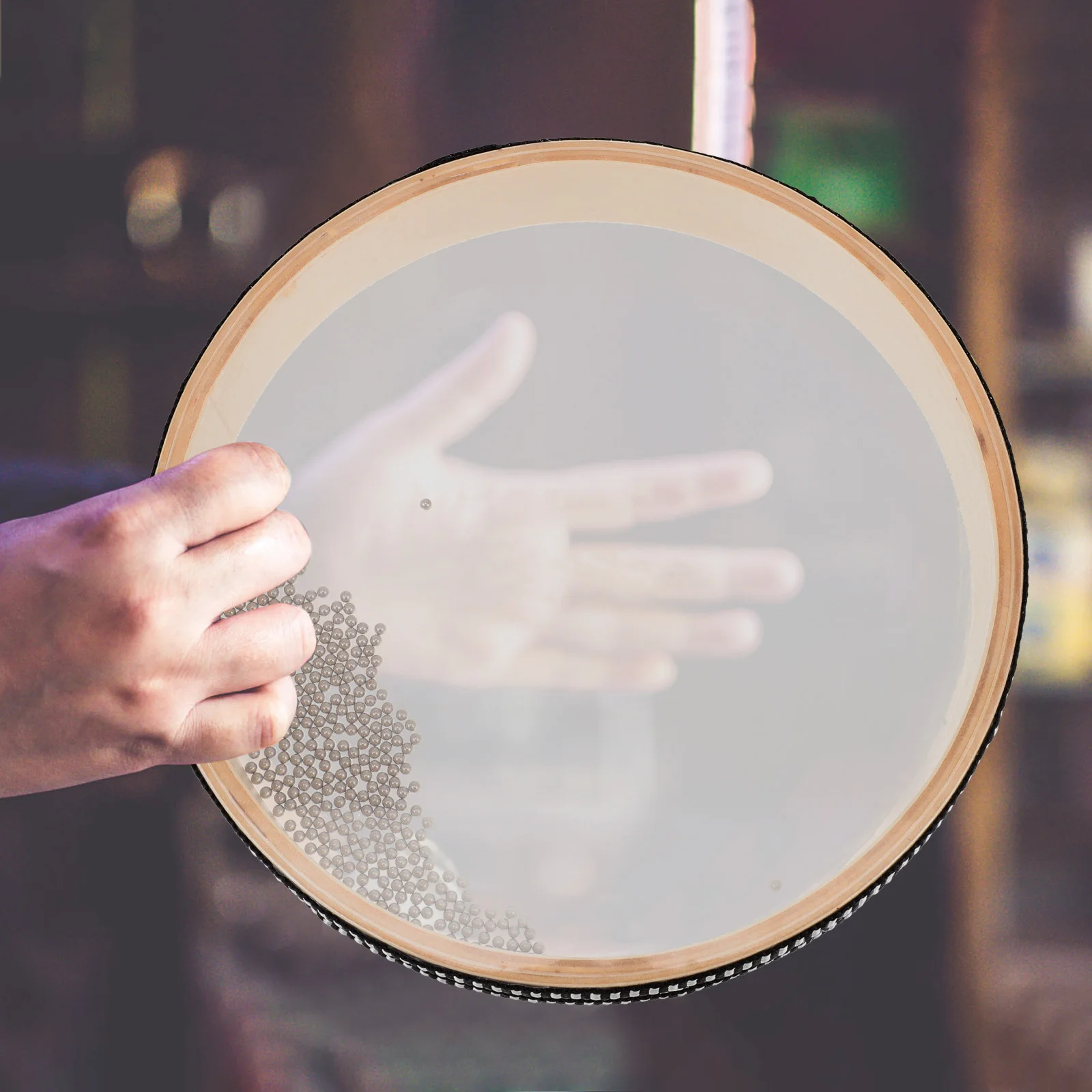 

10 Inch Sea Wave Drum Hand Ocean Bead Musical Instruments Kids Music Toys Safe Smooth Surface Children Sound Toy Percussion