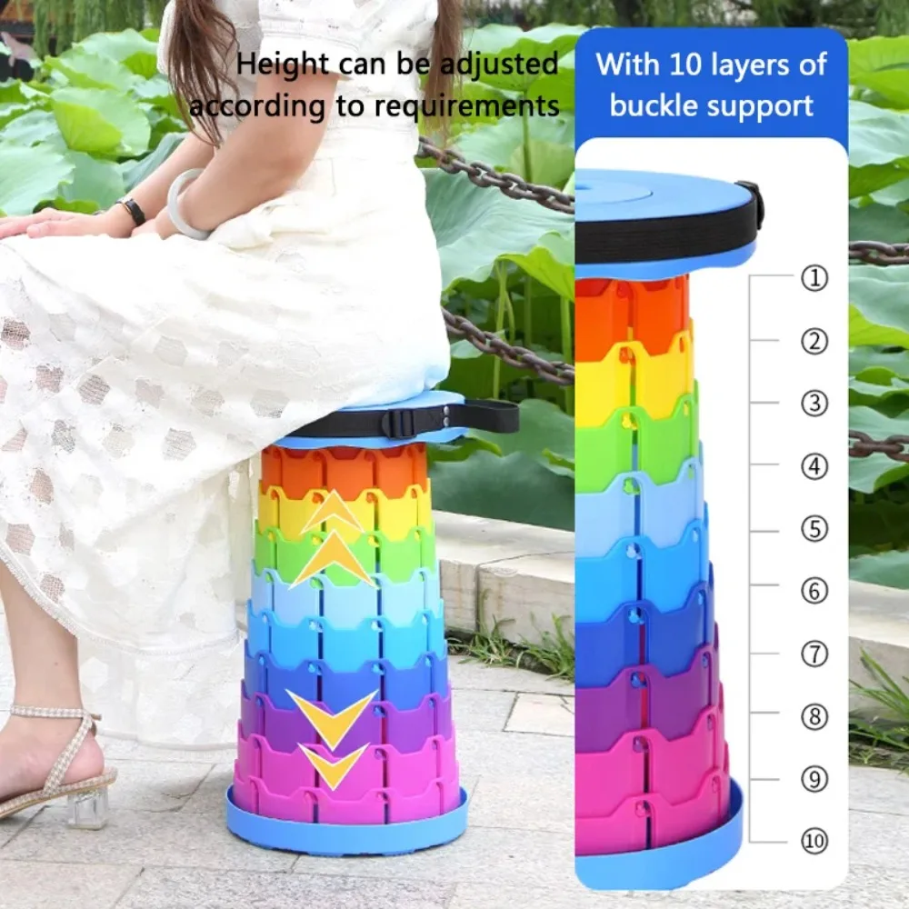 New Popular Foldable Portable Stools, Beach Chairs, Outdoor, Camping, Subway, Queuing, Fishing, Travel, Folding, Picnic Seats