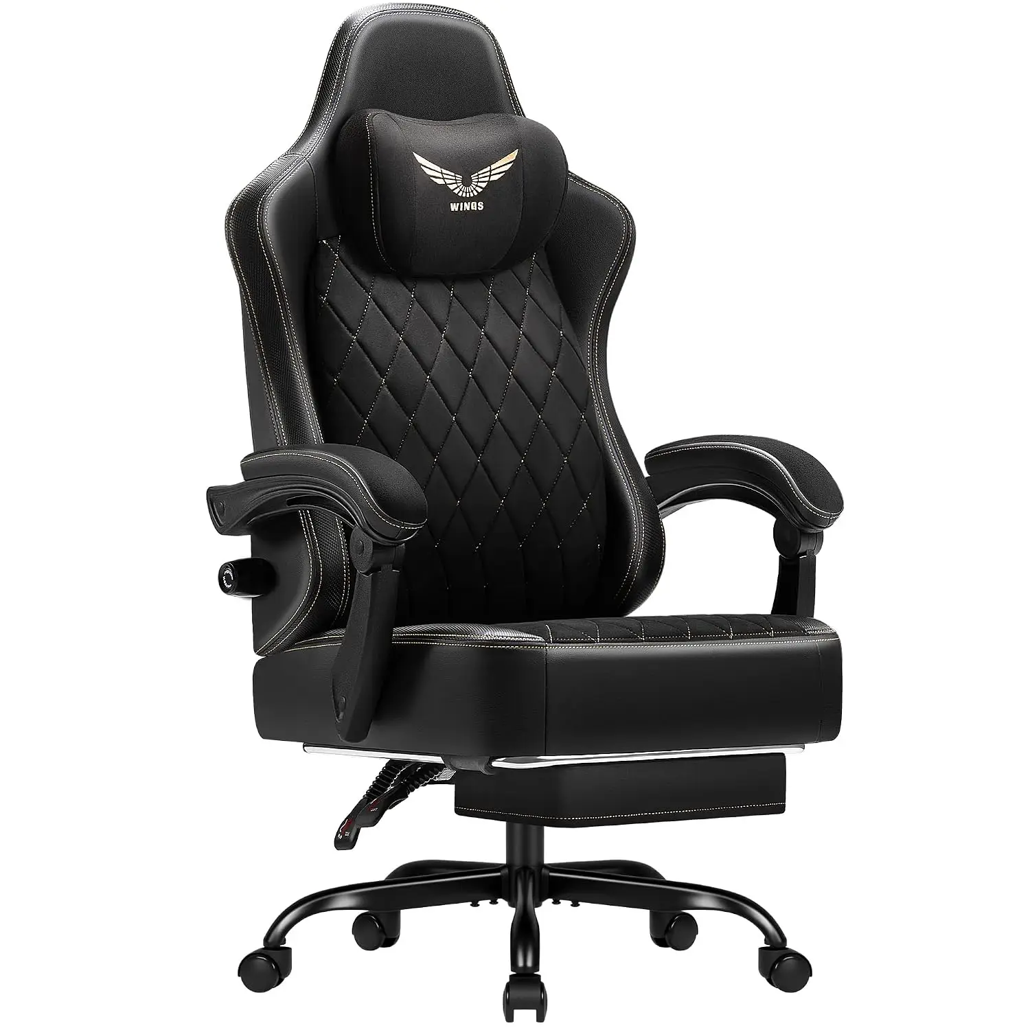 Big & Tall Gaming Chair Ergonomic High-Back Recliner Lumbar Support Fabric Footrest Office Chair Adults, Customized