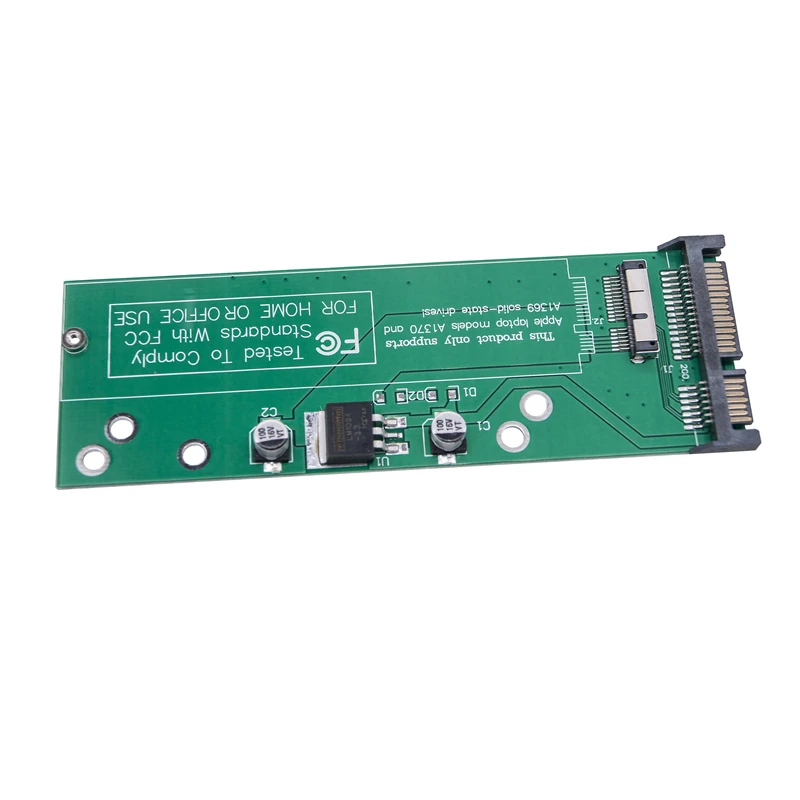 SSD to SATA Adapter for MacBook Air 2010 2011 A1369 A1370 A1375 A1377 6+12pin M.2 SATA SSD to SATA3.0 22pin Converter Card Riser