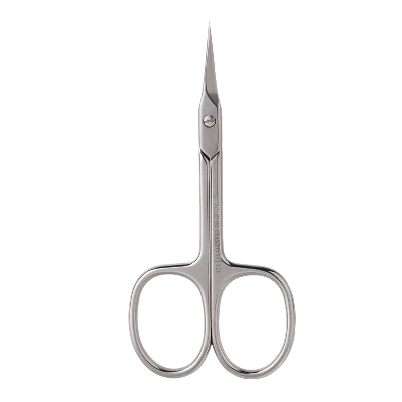 1pc STALEKS SC-11-1 Stainless Steel Dead Skin Scissors Manicure Pre-treatment Bending Eyebrow Scissors Care To Remove Barbs Tool