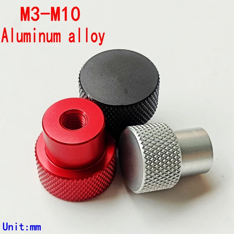 

M3 M4 M5 M6 M8 M10 Blind hole Hand Nut Knurled Aluminum Thumb nut for Locking airflame aluminum alloy Tighten Handnut Customized