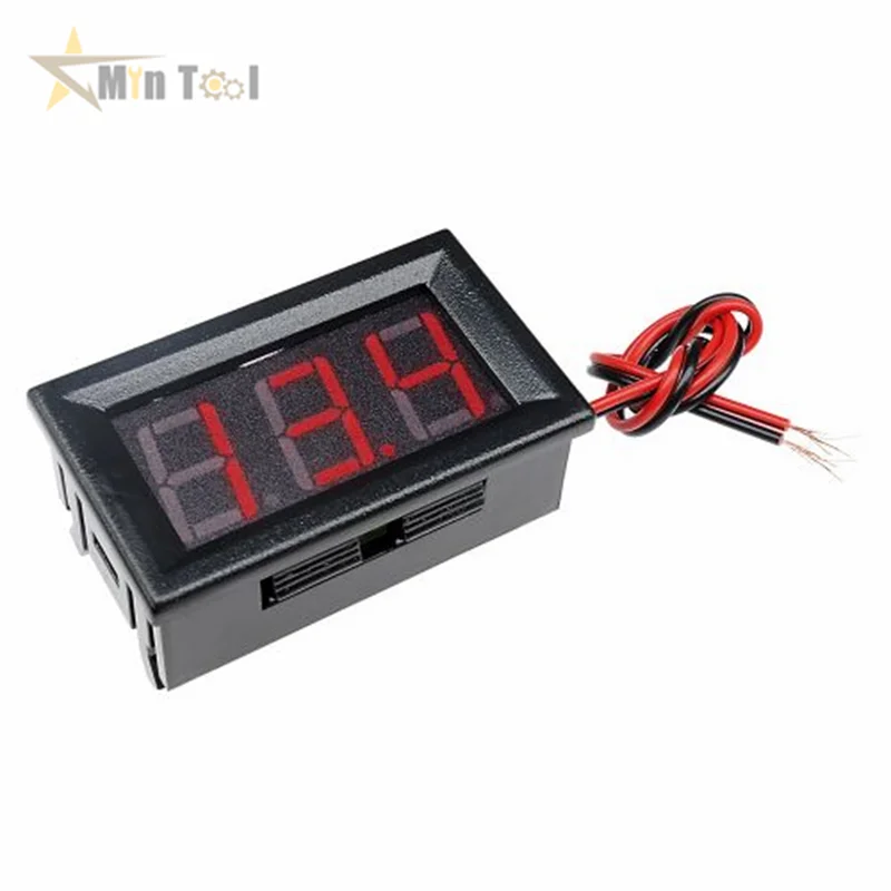 0.56 inch DC 4.5-30V Mini LCD Digital Voltmeter Voltage Meter Panel Volt Tester Detector Monitor 2 Wire LED Voltmeter