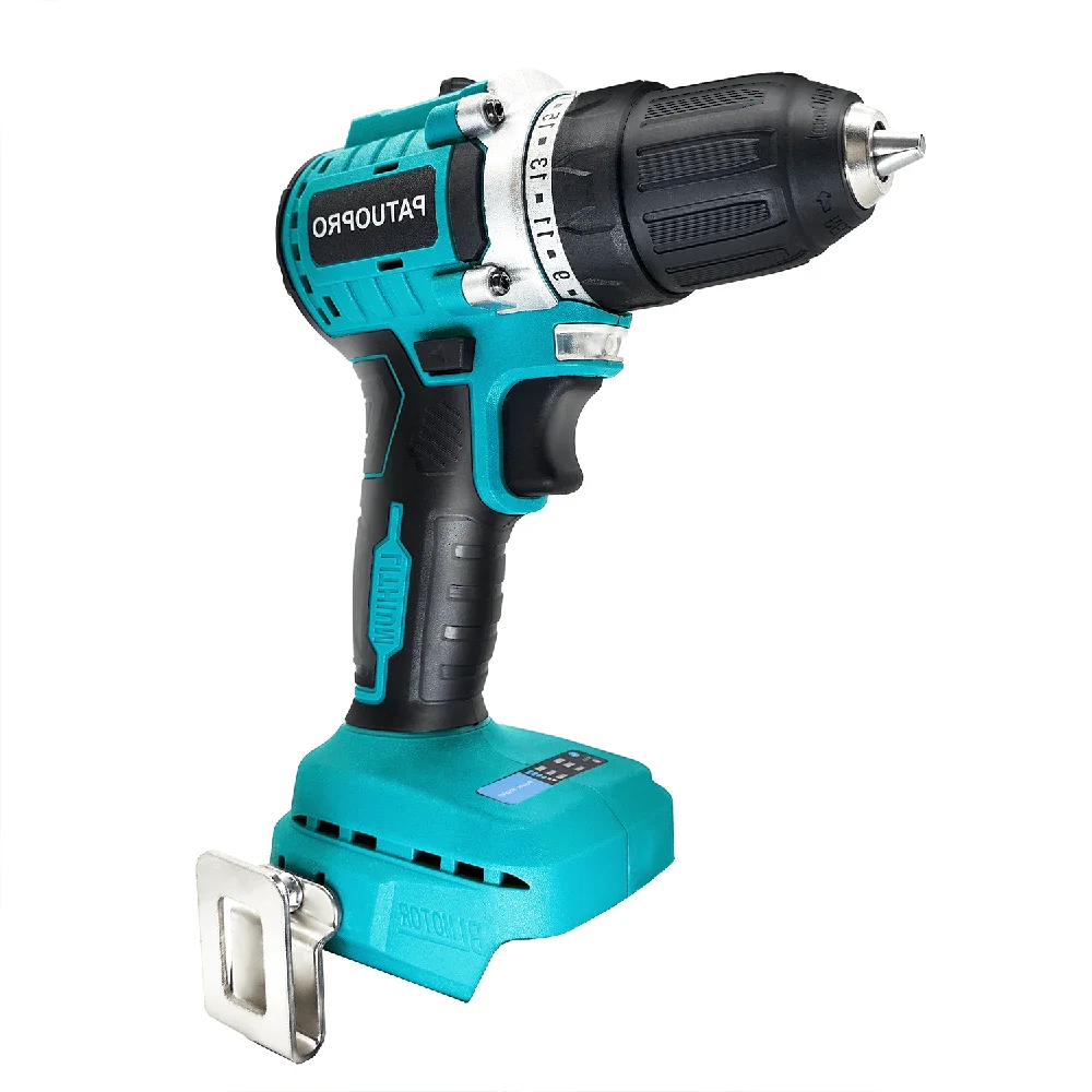 

Electric 10mm Brushless Cordless Drill Power Hand Drill Screwdriver 2 Speed 23 Torque Setting For Makita 18VBattery (No Battery)