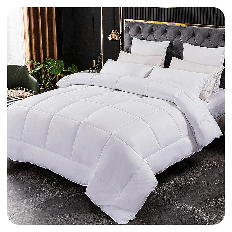 luxury hotel quality queen bed patchwork  winter down alternative quilted comforter