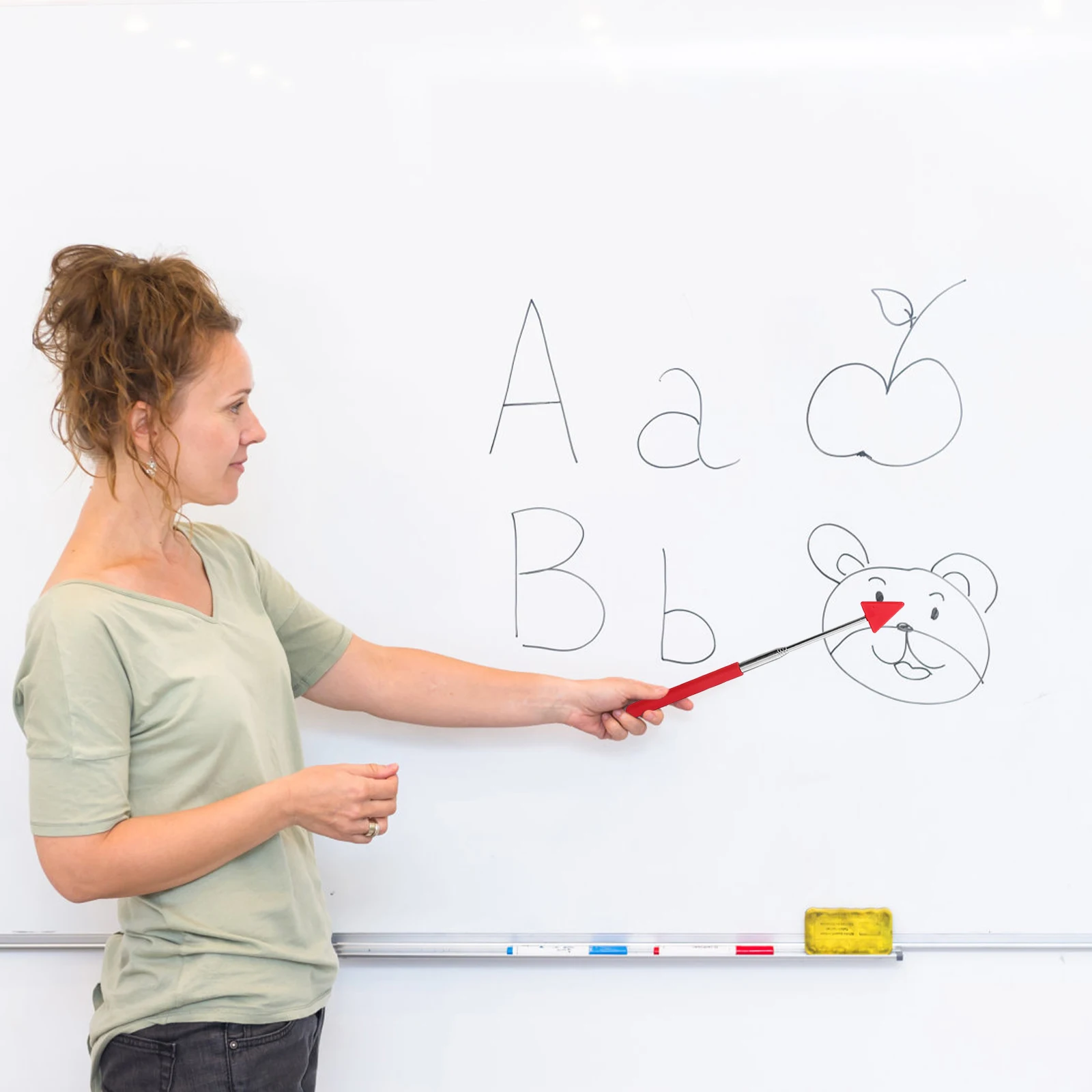 

8pcs Teaching Pointer Stick Classroom Blackboard Pointing Rod Reading Indicator Pole For Teachers Extendable Multi-Function