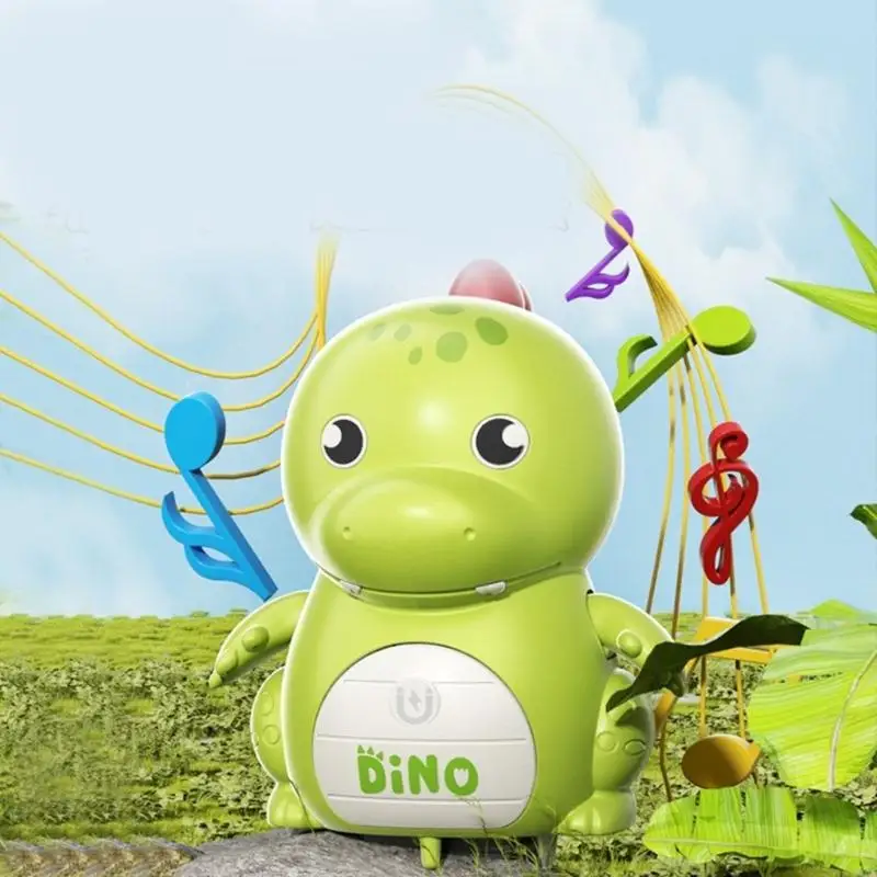 9cm Phim trẻ mới biết đi bò tạc học nhạc Penguin Dinasuar hình dạng đu cho trẻ Quà tặng bé trai