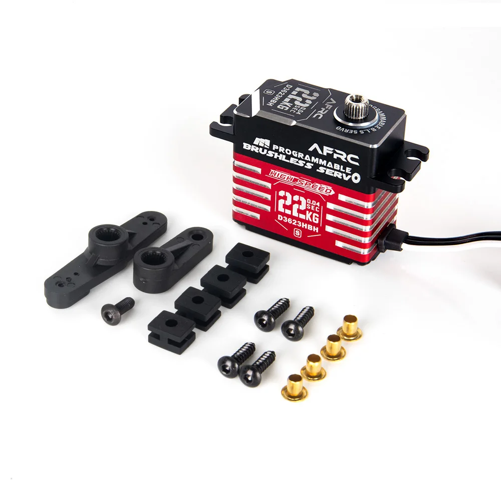 AFRC D3623HBH-S Brushless Smart Servo 22KG 0.035sec Aluminum Case for OXY5 MEG SAB GOBLIN RAW 700 450-700 Class Helicopters DIY