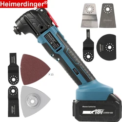 18V Cordless Oscillating Multi Function Tool Electric Saw Multi Purpose Renovation Power Tools with one 4.0Ah Battery