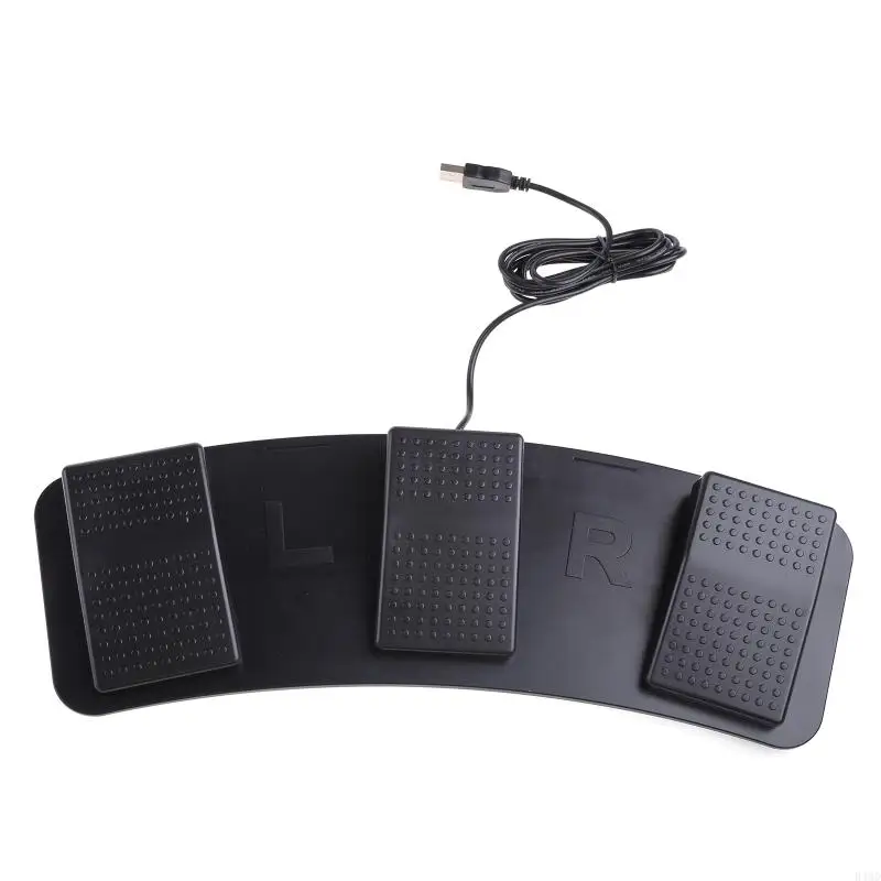 B46D FS3-P USB Foot Pedal Control Keyboard Mouse For Computer PC Games Testing