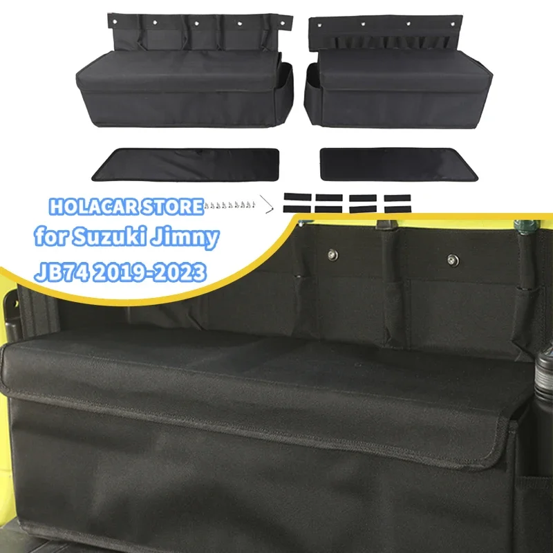 

Jimny Accessories Rear Seat Storage Bag Car Trunk Side Storage Organizer Box for Suzuki Jimny JB74 JB64 2020 2021 2022 2023 2024