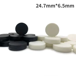 15Pcs/set Plastic Game Pieces Set, Round Checkers, Ludo, Backgammon, Puzzle Game Accessories, 24.7mm * 6.5mm