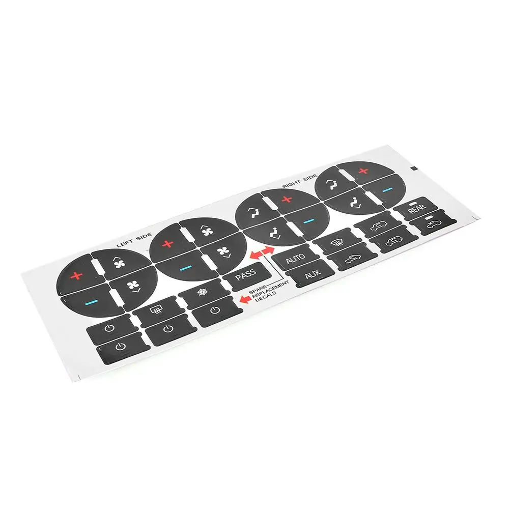 Installation Button Parts Car Interior Stickers Control Button Decal Climate Control Replacement Button Repair Decoration