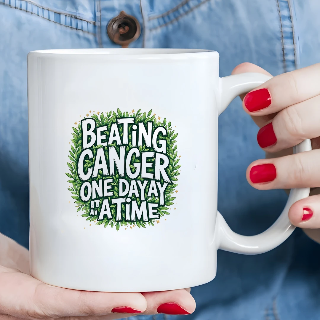 

11oz Mug + Anti-Cancer Motivational Hand-Drawn Cup + Kids Office Cup + Christmas Gift Cup + Eco-Friendly Creative Cup