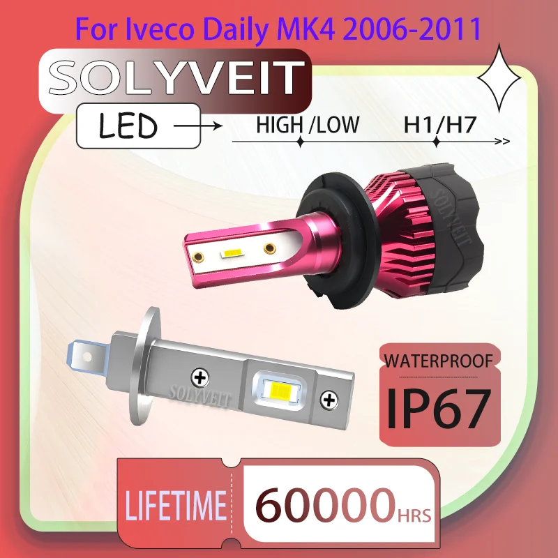 

Long Service Life​ Hassle-Free Installation H1 H7 LED HIGH LOW HEADLIGHTS FOR Iveco Daily MK4 2006 2007 2008 2009 2010 2011