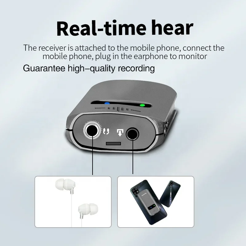 Microfono wireless TLF Xtuga Lavalier per smartphone e DSLR