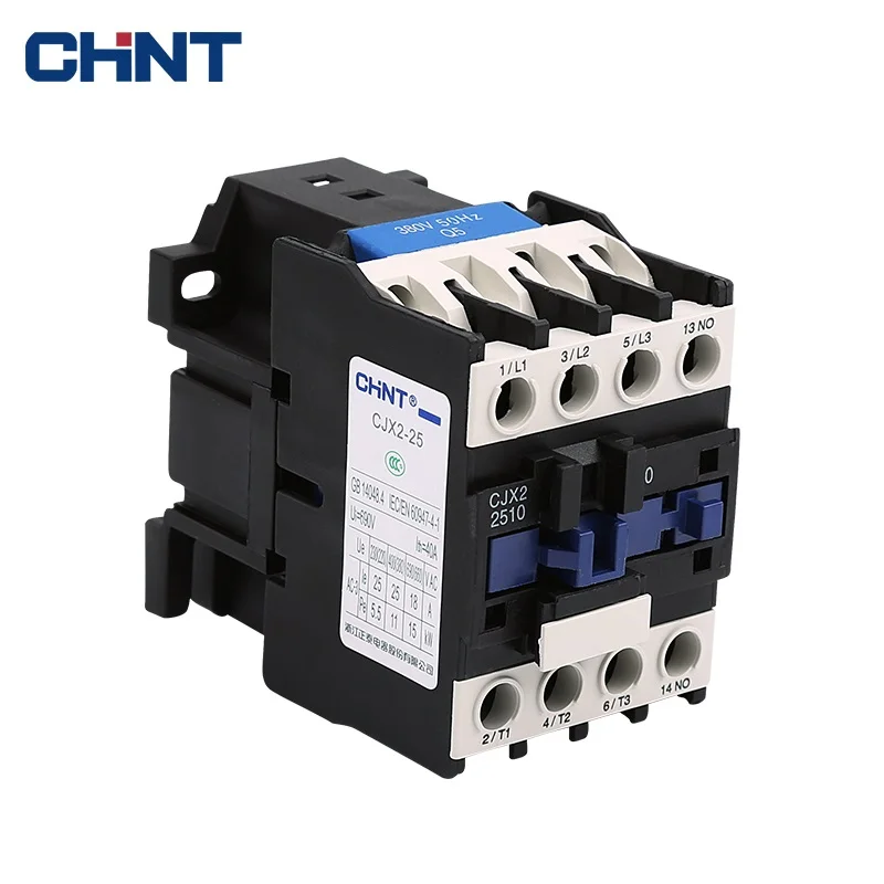 CHNT CJX2 3 poles miniature  contactors-motor CJX2-2510(NO)/01(NC)  50HZ AC 380V,220V,127V,110V,48V,42V,36V,24V