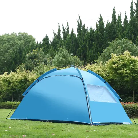 समुद्र तट टेंट 2-3 व्यक्तियों के लिए पॉप अप टेंट स्वचालित रूप से जल्दी खुलने वाला आउटडोर कैम्पिंग टूर पोर्टेबल धूप से सुरक्षा विस्तारित मैट के साथ 8 best sales पॉप अप समुद्र तट तम्बू - №4