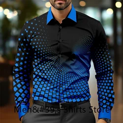 Casual business men's formal shirt button shirt long sleeve party evening business daily autumn winter spring summer shirt