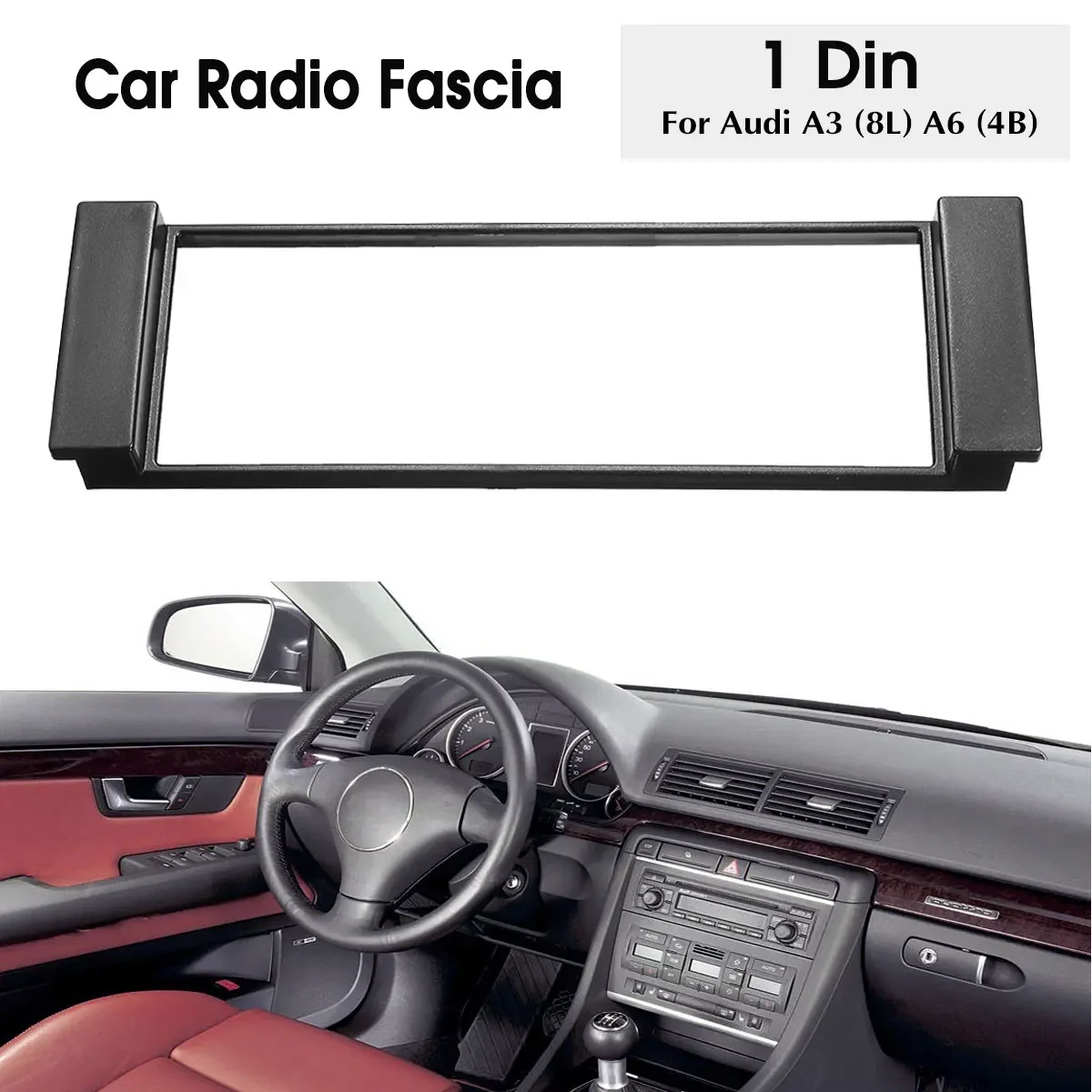 For Audi A3 8L A6 4B Scudo Car Fascia Stereo Audio Radio Plate Panel Dash Frame Fascias Replacement view 3
