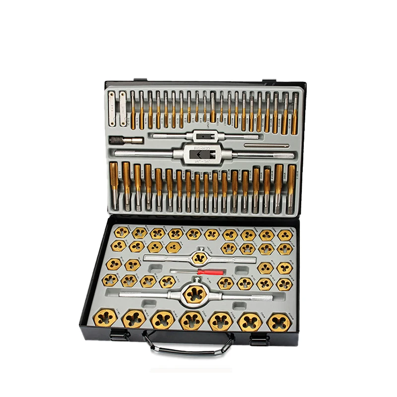 86PCS Metric Tap and Die Tool Set for Thread Cuttings with HSS Taps and Dies for Precision Threading