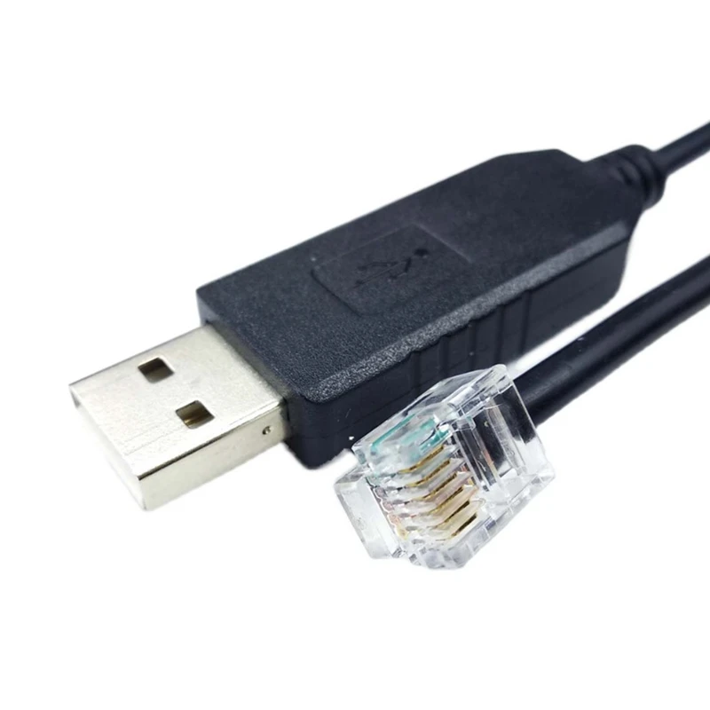 USB To Rj11 Rj12 6P4C Adapter Serial Control Cable EQMOD Cable for Az-Gti Mount Pc Connect for Hand Control Cable,1.8M