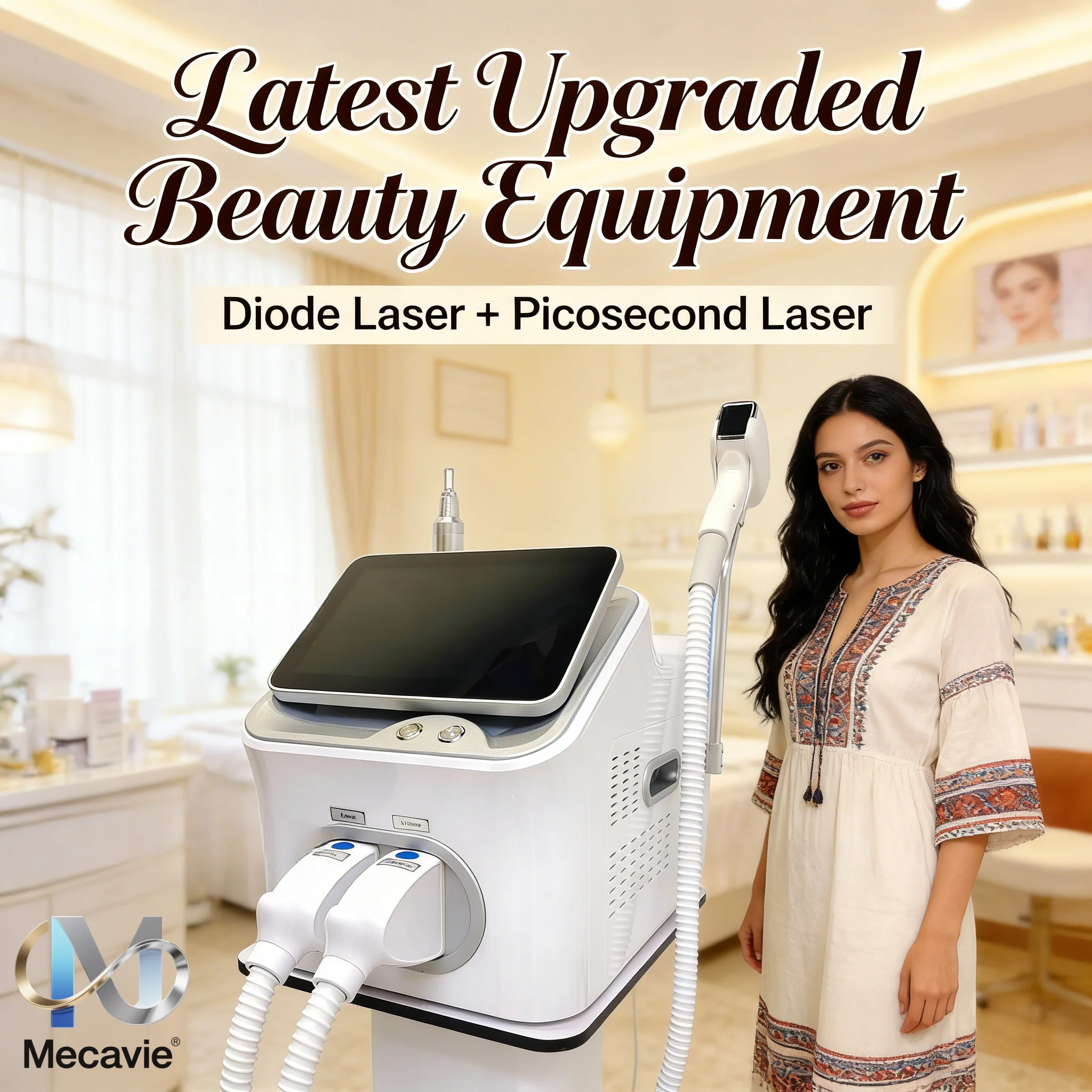2In1 Multi Wavelength Diode Laser Machine Hair Removal And Tattoo Removal 755 808 830 940 1064nm Ice Cooling Salon Beauty Device