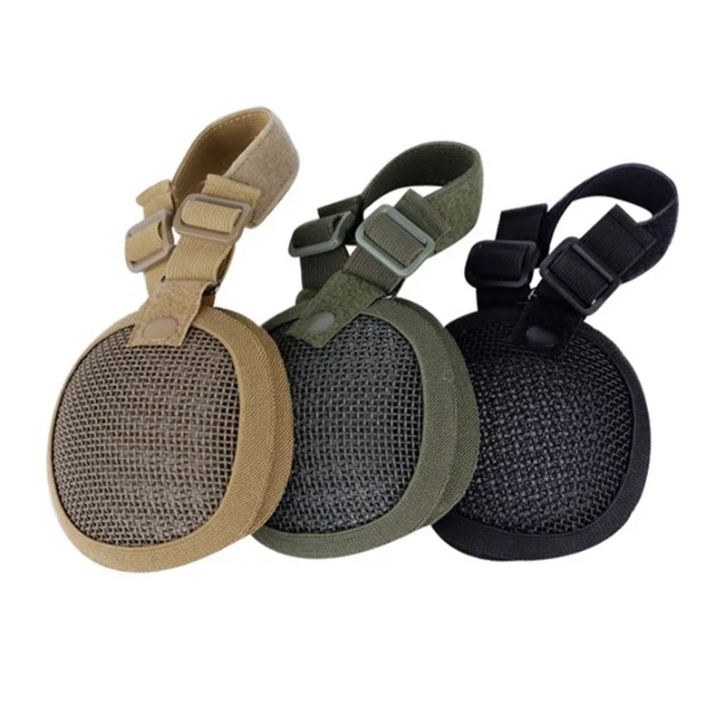 Steel Mesh Ear Protector Tactical Air Gun Ear Muffs Cover for Most Fast Helmets Shooting Hunting Helmet Equipment