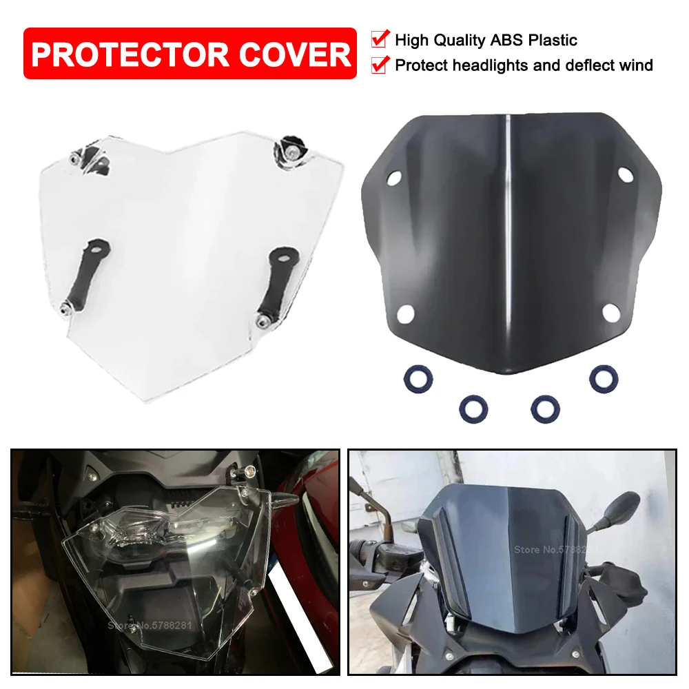 

For BMW GS1250 GS1200 R1250GS R1200GS LC ADV 2013-2023 Motorcycle Sport Windshield Windscreen Headlight Guard Protector Cover