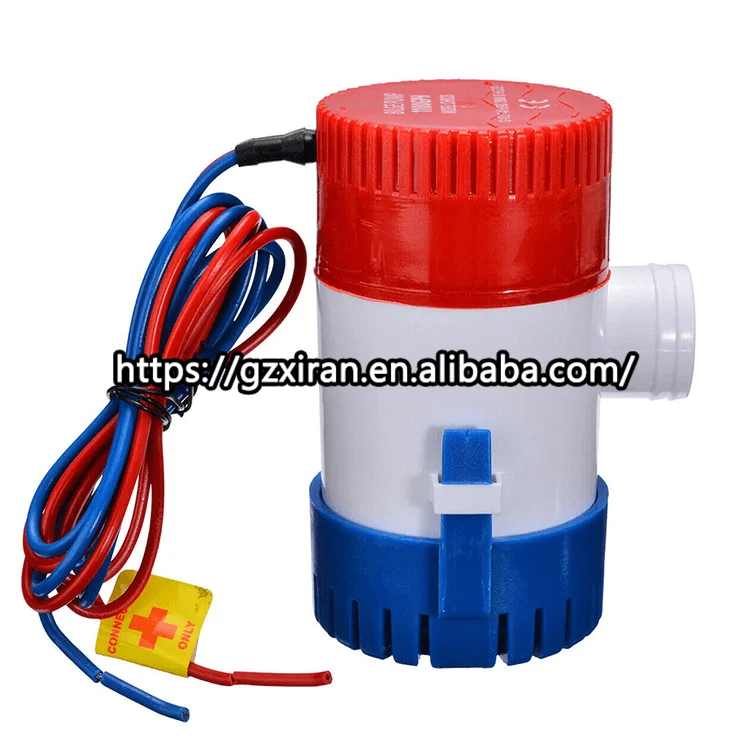12v DC Water Pump Micro Electric Marine Submersible Bilge Pump 1100gph