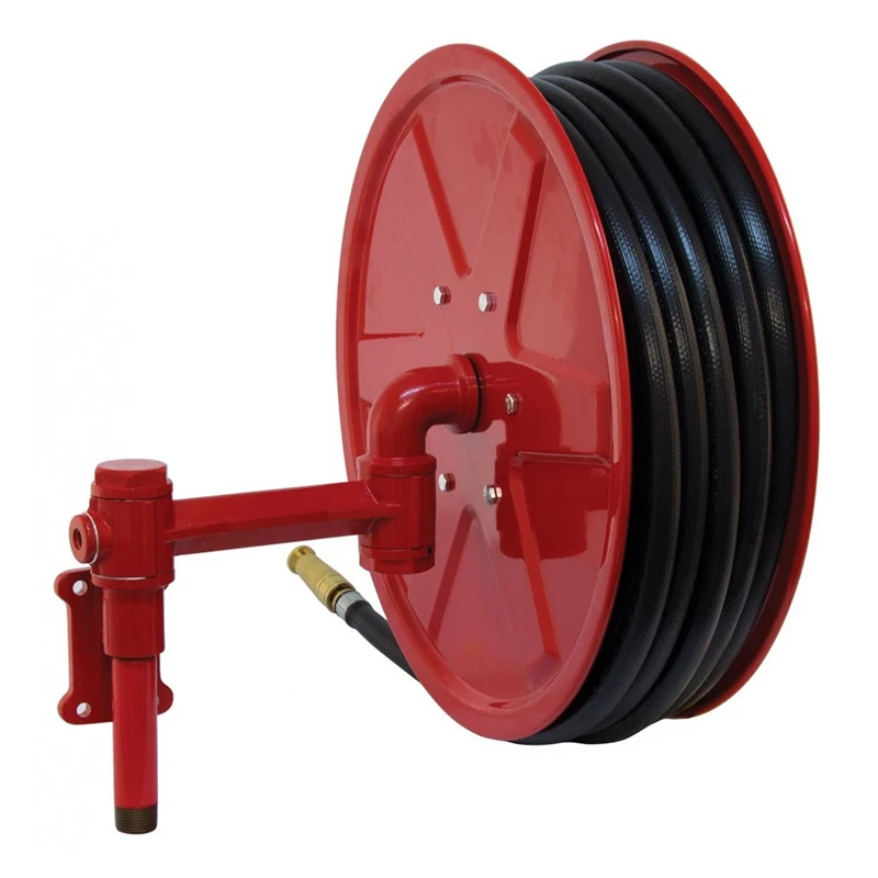 

2025Customized Stainless Steel Air & Water Hose Reel Manual 20M/25M/30M PVC Firefighting Equipment Red Color