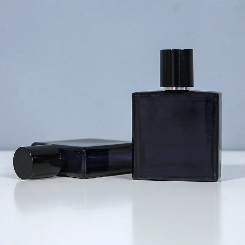 

30/50/100MLGlossy Black Perfume Bottle Glass Empty Bottle High-grade Portable Spray Cosmetic Bottle Fine Mist
