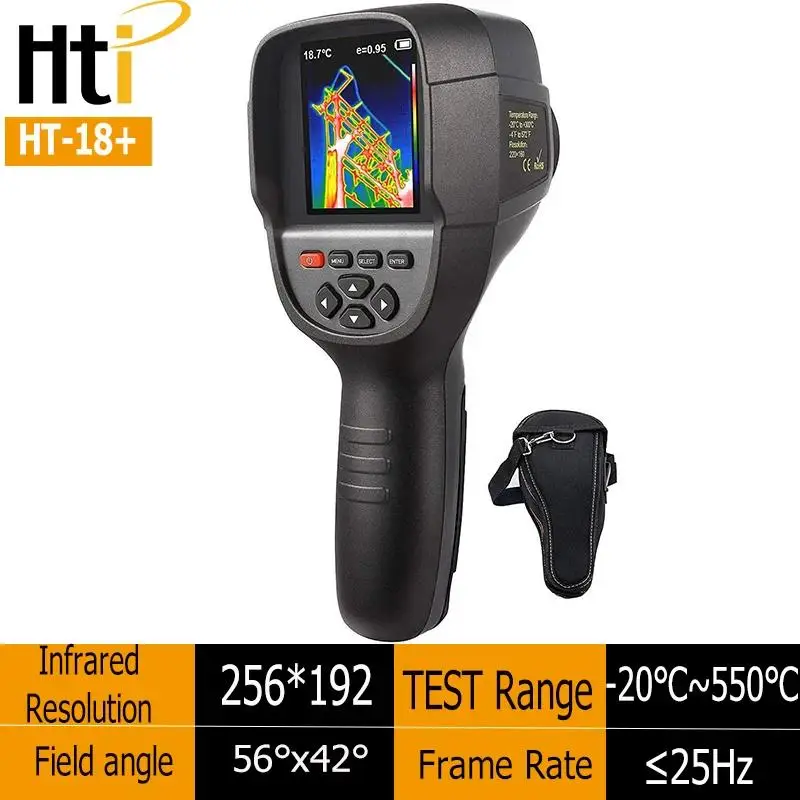 HTI Handheld Infrared Thernal Imager Resolution 120*90/256*192/320*240/384*288 Indrustrial Thermal Imaging Camera for Repair PCB