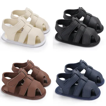 Sandalias 아기 워킹화, 부드러운 밑창, 미끄럼 방지, 편안한 아기 신발, 남아 여아, 여름