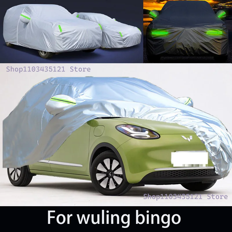 

For wuling bingo Outdoor Protection Full Car Covers Snow Cover Sunshade Waterproof Dustproof Exterior Car accessories