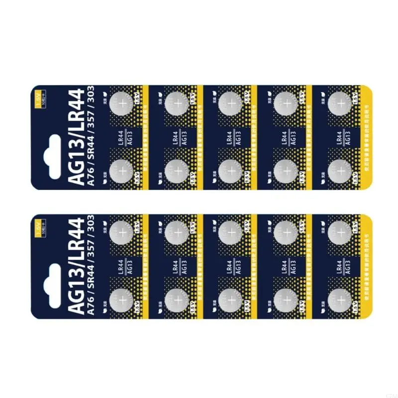 C7AA 10/20PC Ag13/L1154/LR44 Nút pin Coin Pin Cell