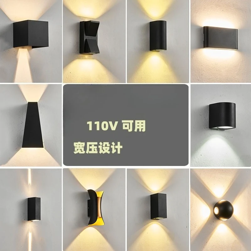

Modern Minimalist Waterproof LED Wall Lamp Outdoor Aluminum for Hotel Corridor Staircase Bedroom