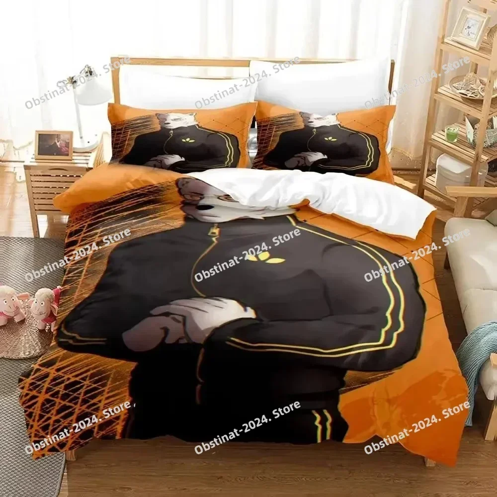 New 3D Anime Odd Taxi Bedding Set Printed single Comforter Quilt Bed Cover Duvet Cover Pillow Case 3 Pieces Sets Kids Adult Size