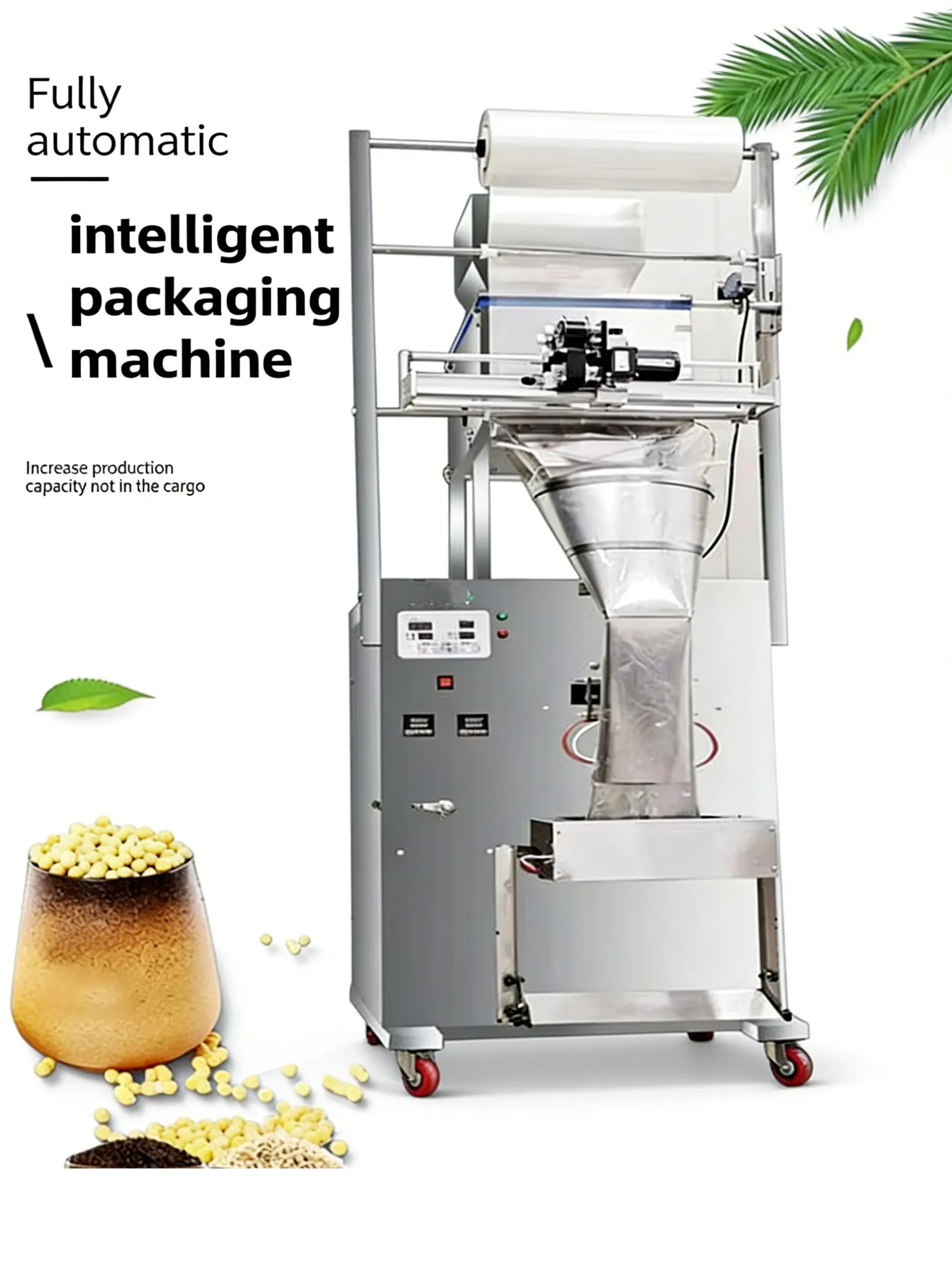 

100-1000g fully automatic packaging machine powder quantitative packaging filling machine printing date cursor positioning