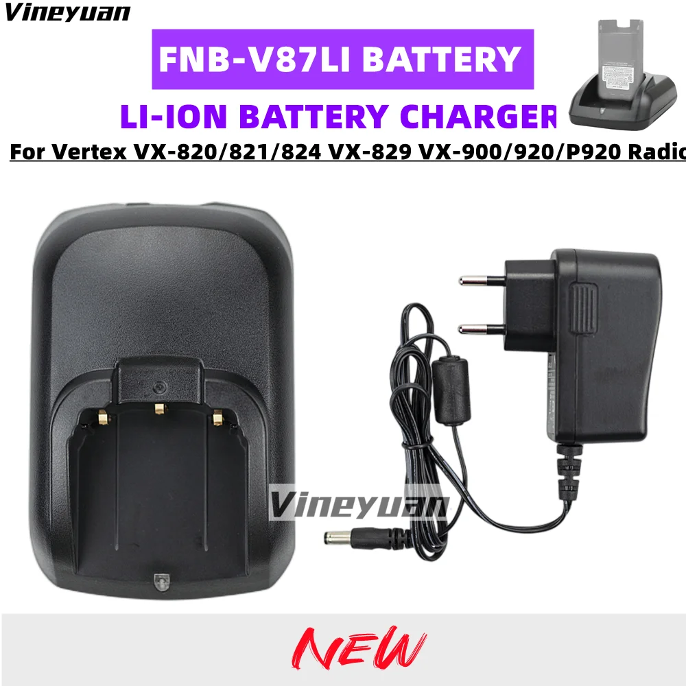 

NEW FNB-V87LI Battery Li-ion Charger Base for Vertex VX-820 VX-821 VX-824 VX-829 VX-900 VX-920 VX-P920 VX-P820 Two Way Radio