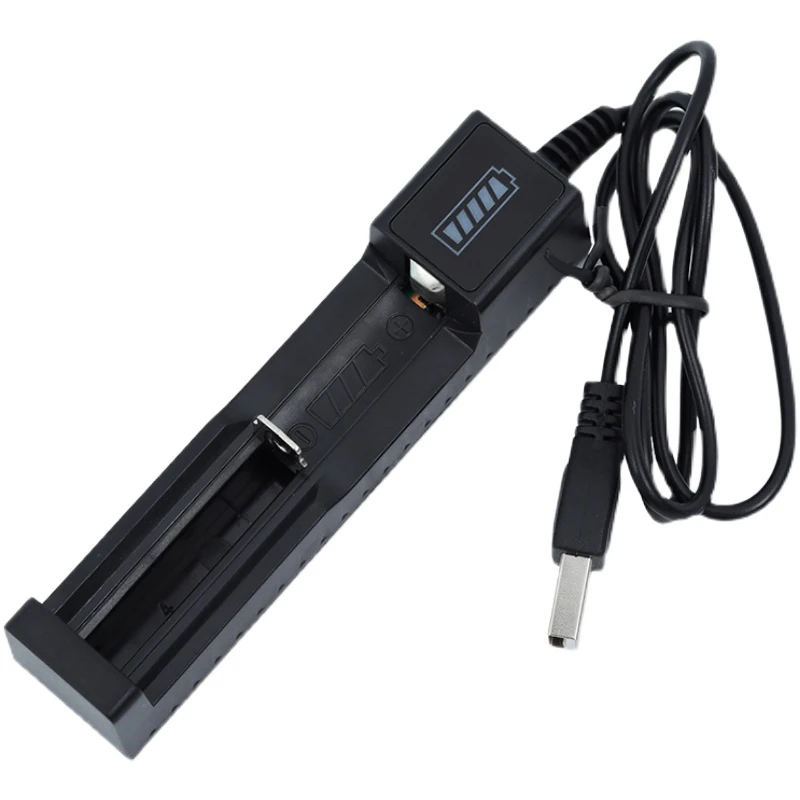 Chargeur de batterie au lithium aste USB, 18650, 1/2 emplacements, 220V CA, 16340, 14500, 18650, 26650, 3.7, charge, touristes