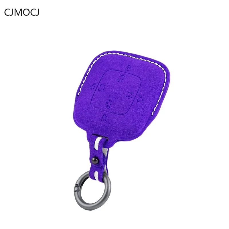 

Premium Suede Leather Key Cover Case for Zeekr 009 (2024) - Protective Key Fob Shell Keybag