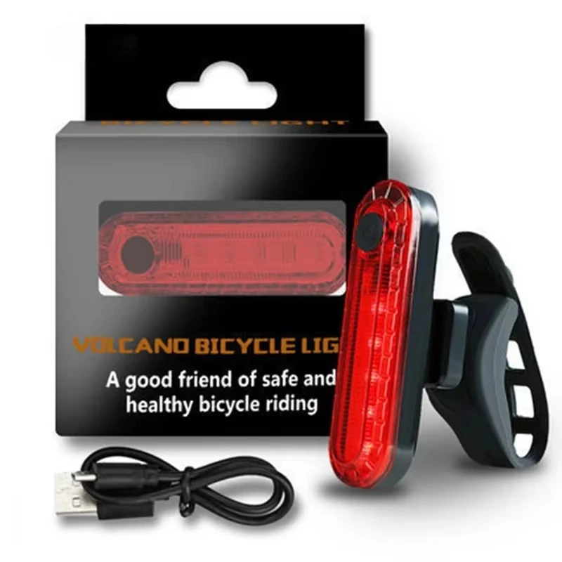 Bike Taillight USB Rechargeable LED Bicycle Lighting Waterproof Cycling Flashing Safety Warning Lamp Bicycle Lantern Accessories