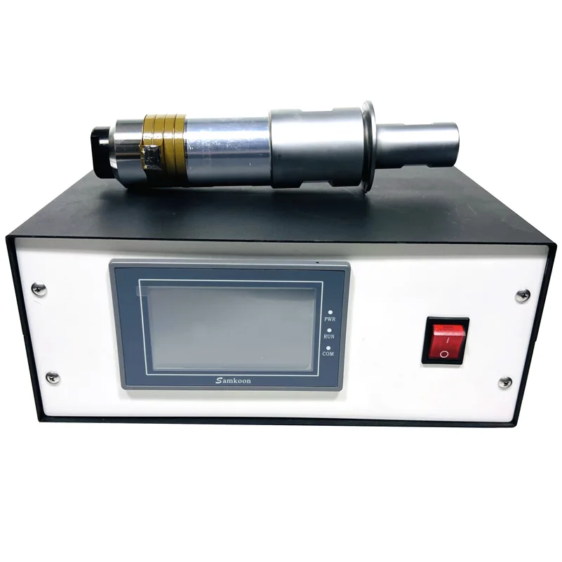 20khz 2000W Piezo Ceramic Ultrasonic Transducer And Digital Touch Screen Control Generator For Plastic Welder