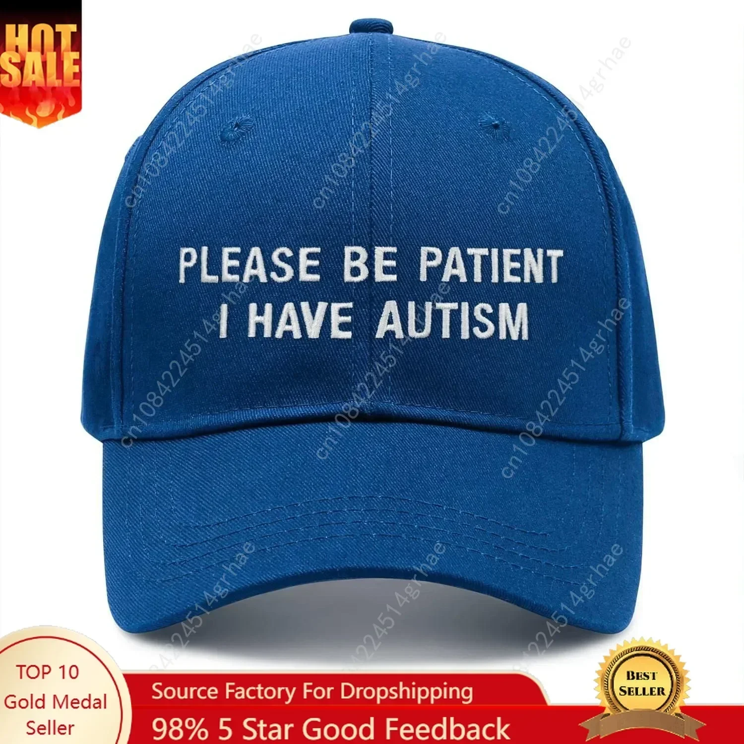 Retirement Gifts for Men Please Be Patientt I Have Autism Hat Embroidery Trucker Hats Baseball Cap for Men Women