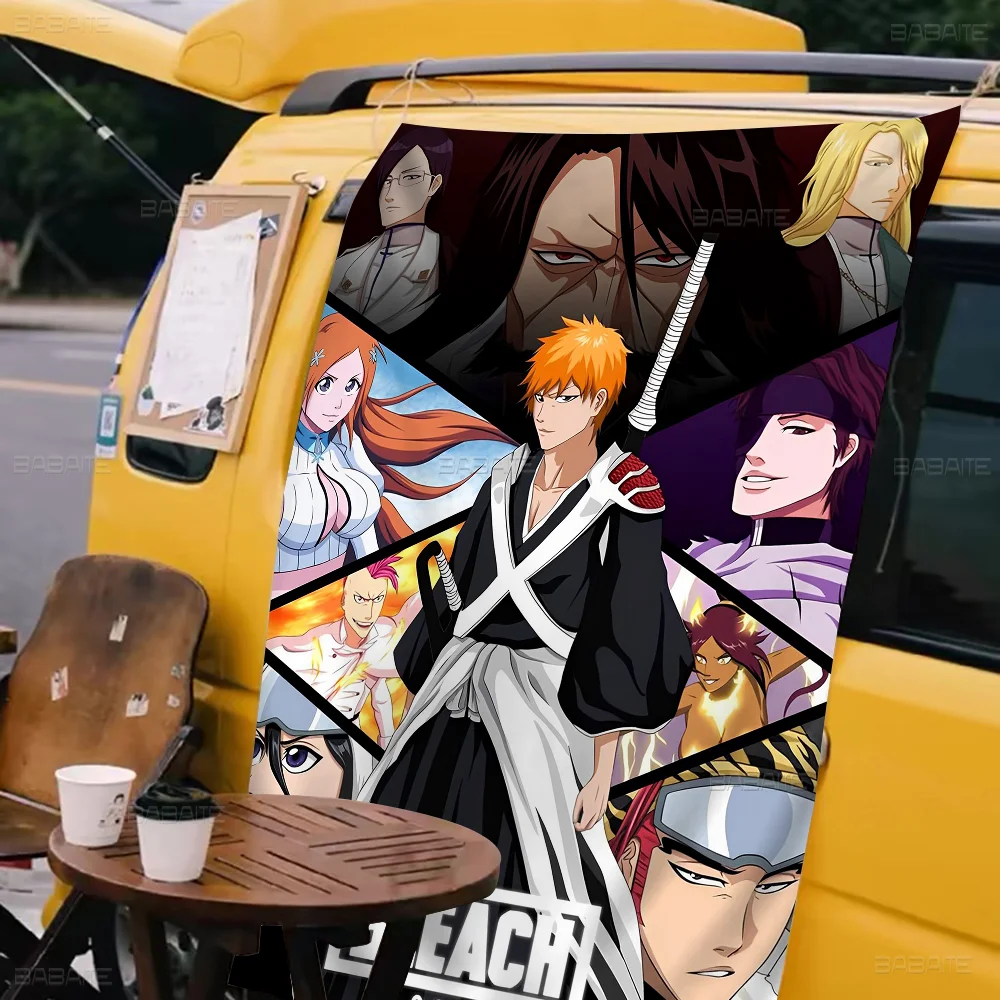 

Japanese Anime Bleach Printed Large Flag Art Science Fiction Room Home Decor Decor Banner