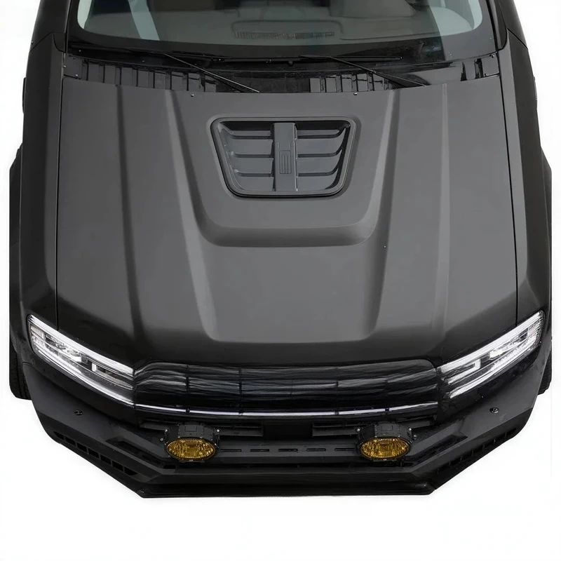 

High Quality Anti-collision ABS Plastic Black pard 5 Engine Hood Cover Car Decoration