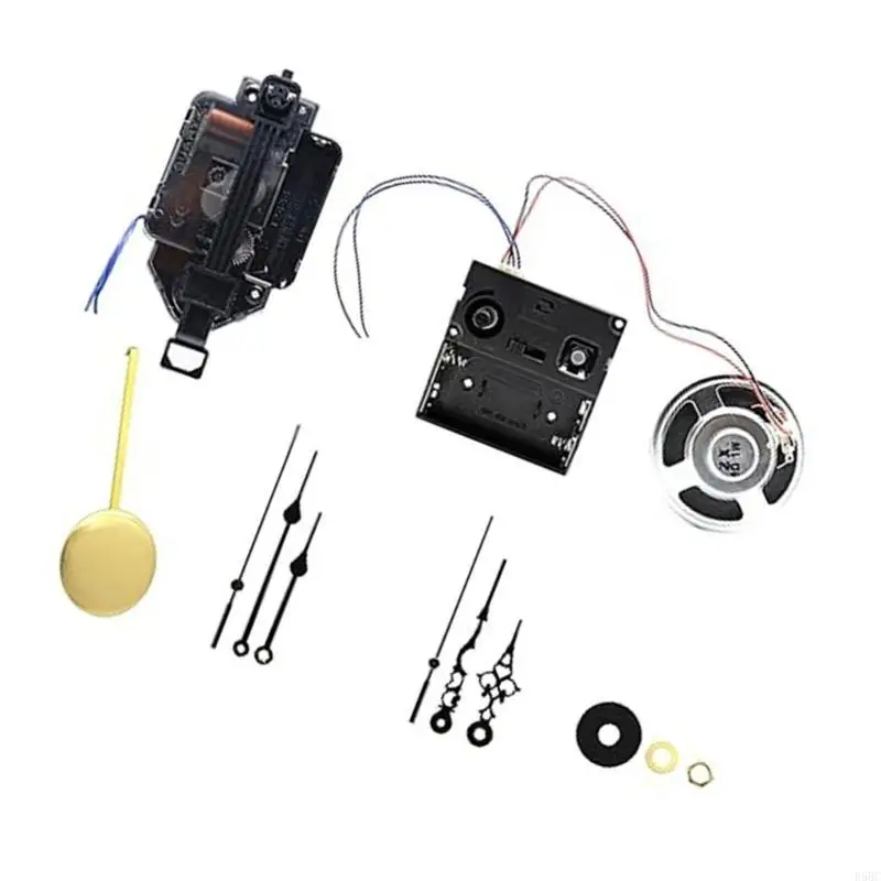 DIY Pendulum Clock Movement Set, 9mm/16mm Shaft, Quiet Operate, Includes 2Set of Hands for Repair and Crafting Works