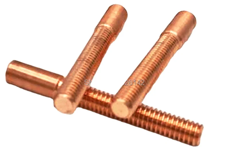 

M2 M3 M5 M6 M8 M10 thread 55/35mm total length for drilling edm machine copper thread electrode copper tapping