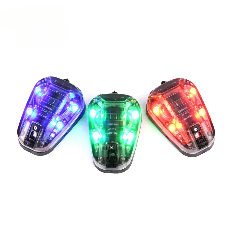 Sport Helmet Light Blue Green Red IR Strobe Waterproof Outdoor Survival Safety Signal Flash LAMP Light for Outdoor Sports